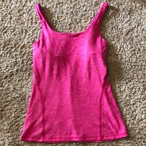Hot pink lulu lemon tank top
